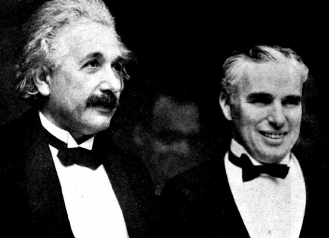 Charles Chaplin y Albert Einstein