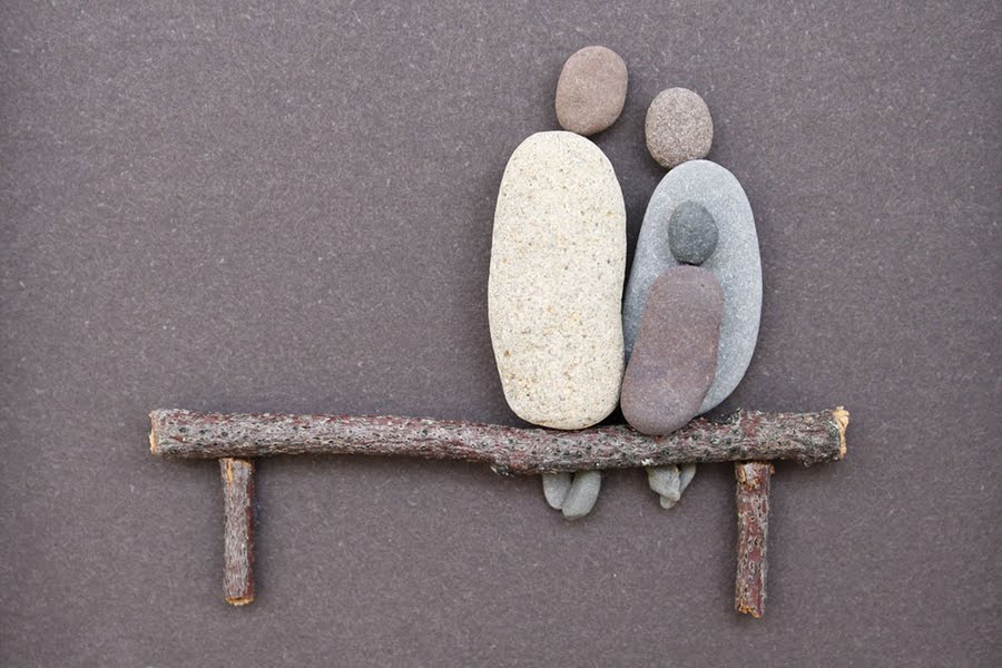 Sharon Nowlan sencillas esculturas piedras