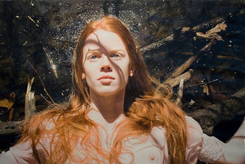 Yigal Ozeri pintura hiperrealista