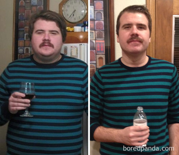 antes y despues sobrio 09
