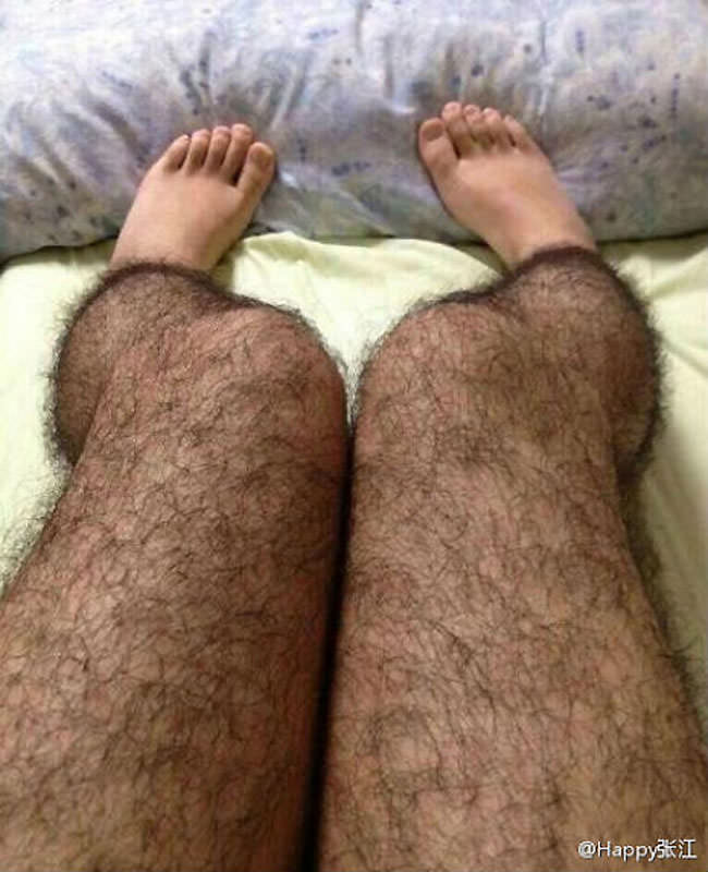 medias peludas hairy stockings