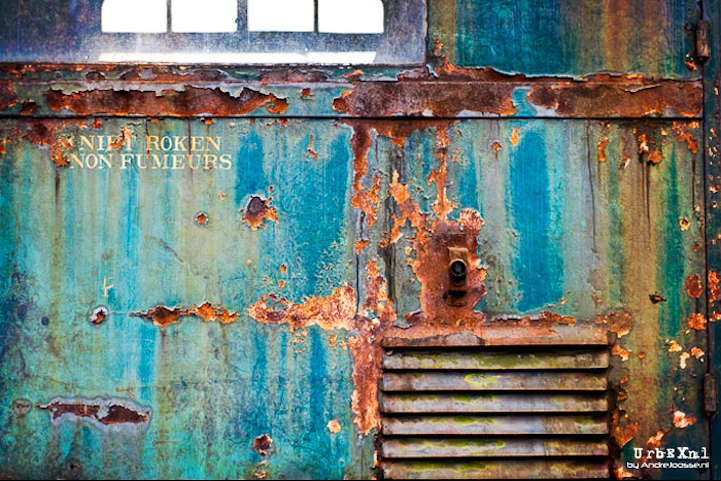 Tren Orient Express oxidado.