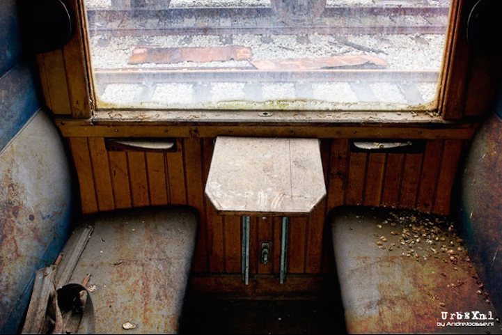 Tren Orient Express oxidado.