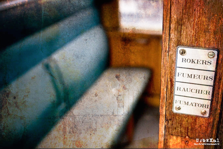 Tren Orient Express oxidado.