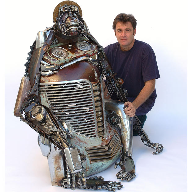 James Corbett esculturas piezas de coche 1
