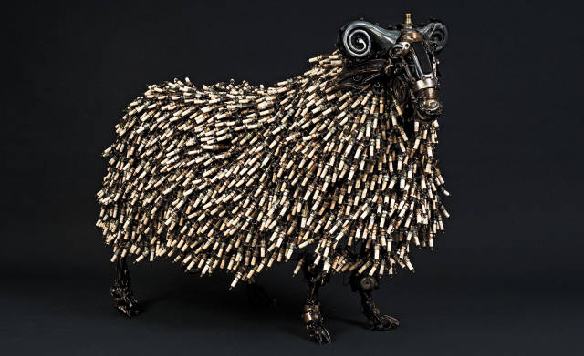 James Corbett esculturas piezas de coche 12