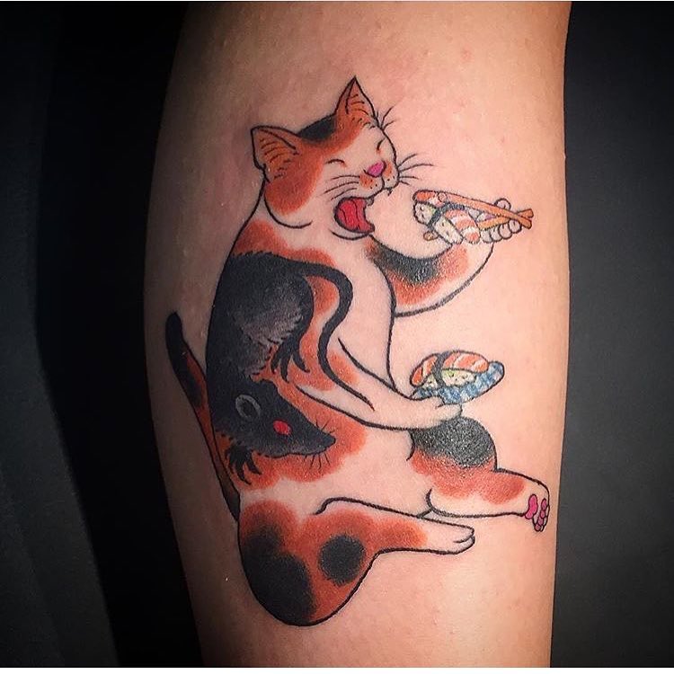 Kazuaki Horitomo gatos tatuados 11