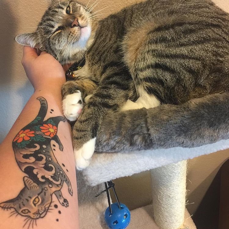 Kazuaki Horitomo gatos tatuados 12