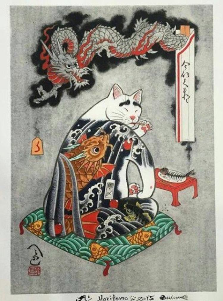 Kazuaki Horitomo gatos tatuados 6