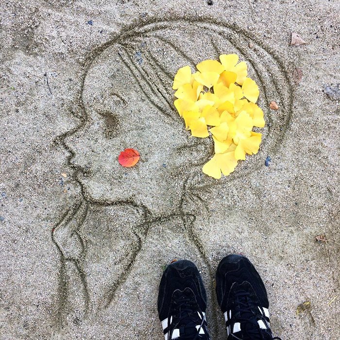 arte con hojas caidas 17