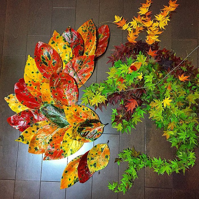 arte con hojas caidas 4