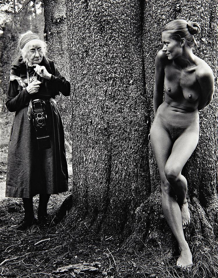 Imogen Cunningham y Twinka en Yosemite, 1974