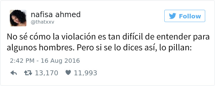 Tuits violacion Nafisa Ahmed Cultura Inquieta 1