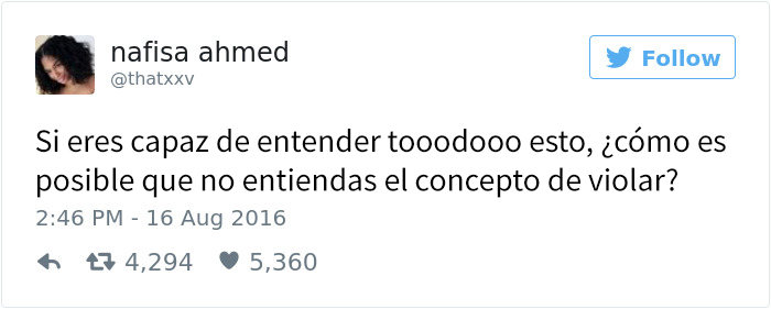 Tuits violacion Nafisa Ahmed Cultura Inquieta 7
