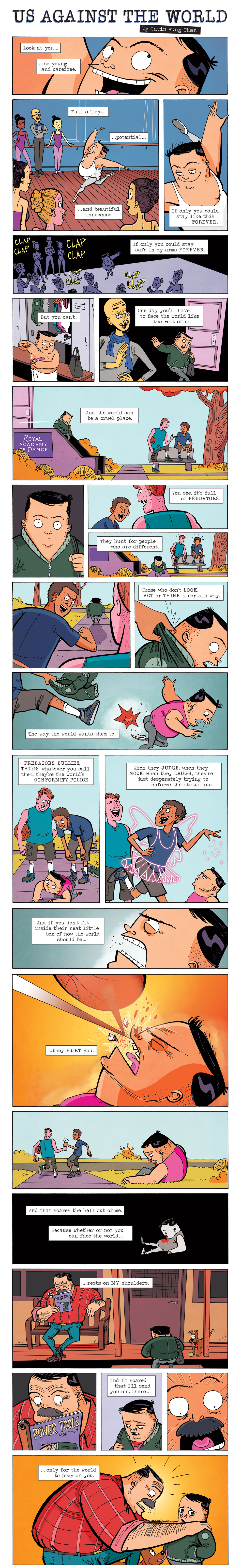 Us against the world zen pencils Gavin Aung Than