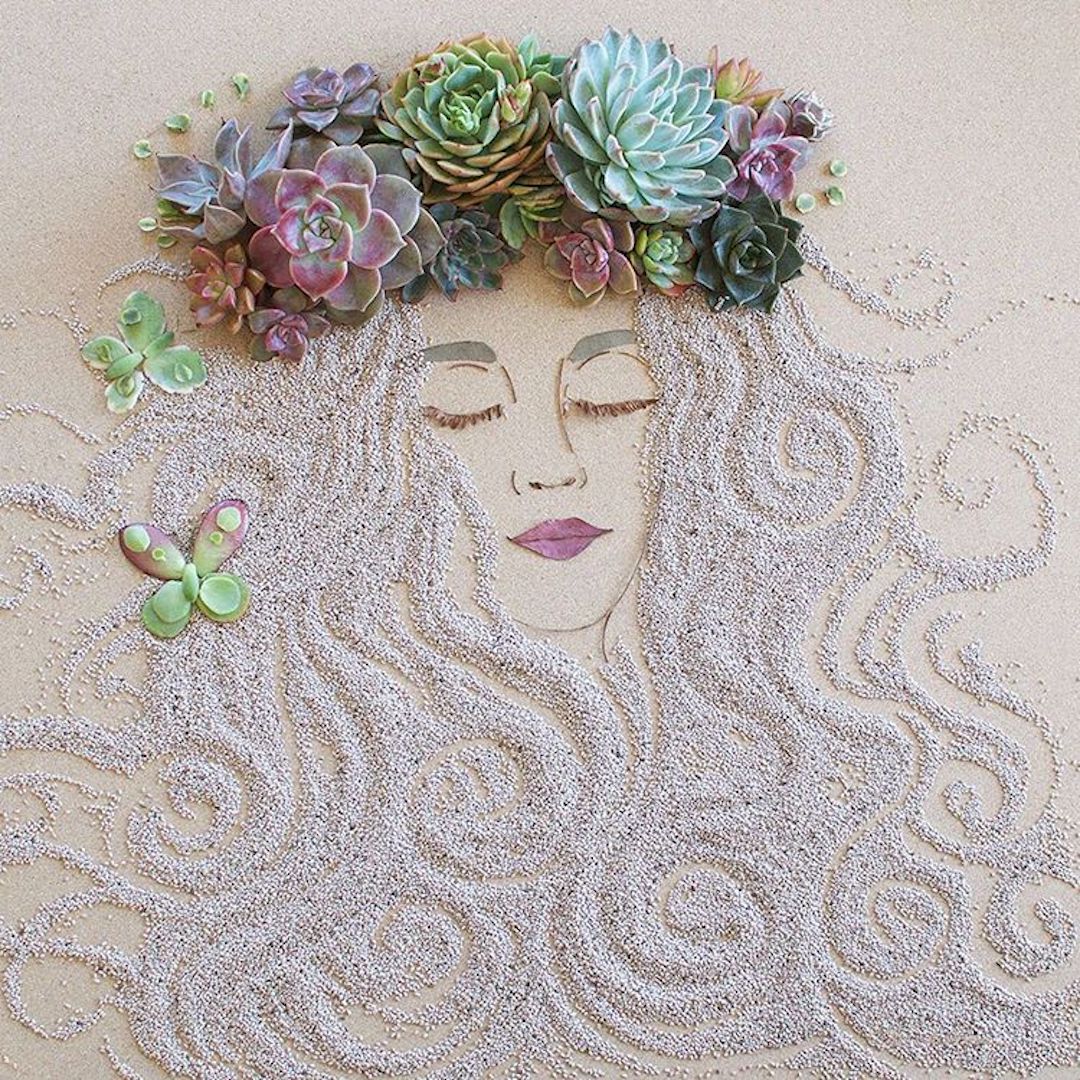 arreglos retratos florales Frida Kahlo Sister Golden 3