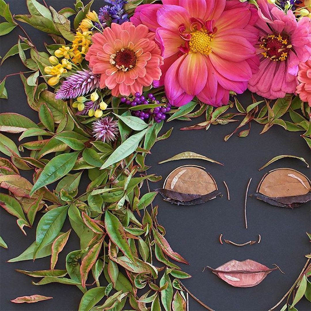 arreglos retratos florales Frida Kahlo Sister Golden 5
