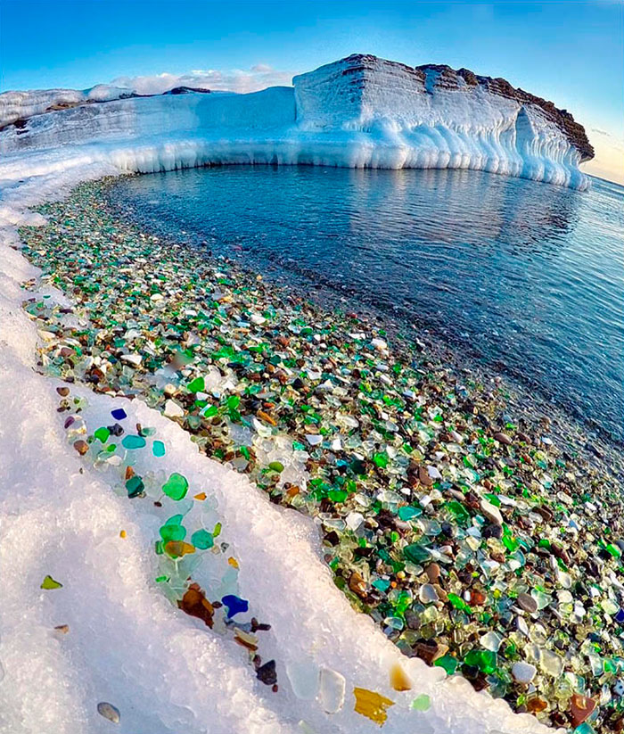 bahia de Ussuri playa de cristal