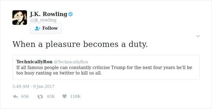 J. K. Rowling Twitter trolls haters respuestas 12