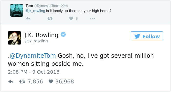 J. K. Rowling Twitter trolls haters respuestas 3