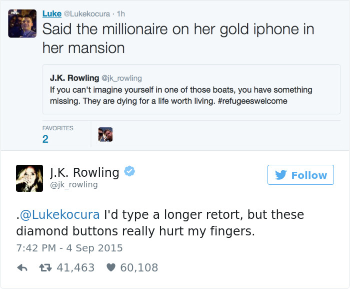 J. K. Rowling Twitter trolls haters respuestas 5
