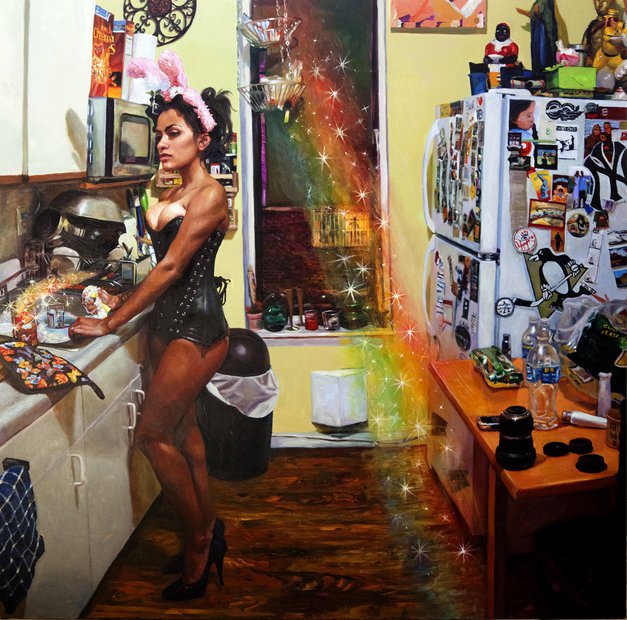 Natalia Fabia pintura controvertida sexy 2