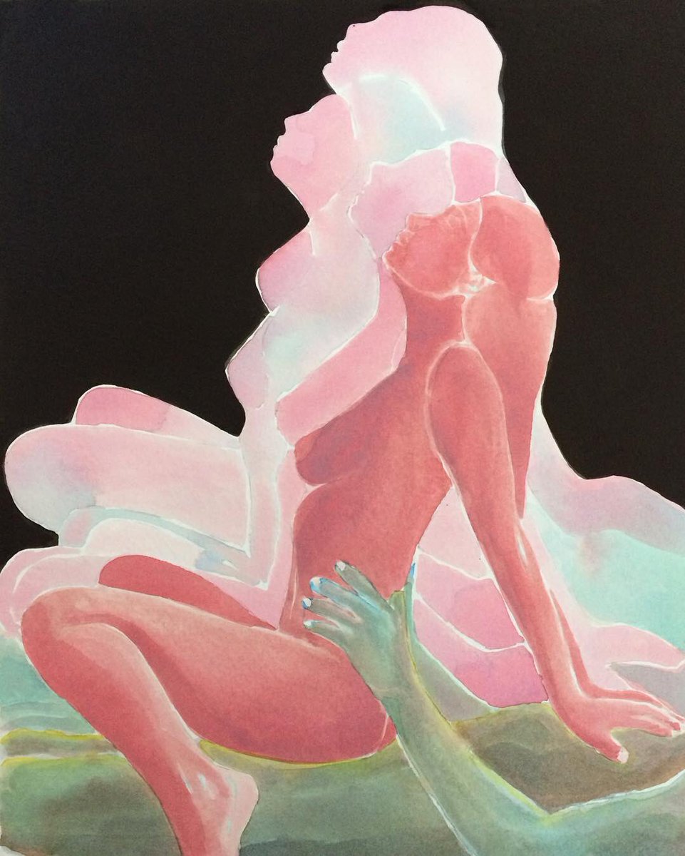 acuarelas pinturas eroticas Tina Maria Elena
