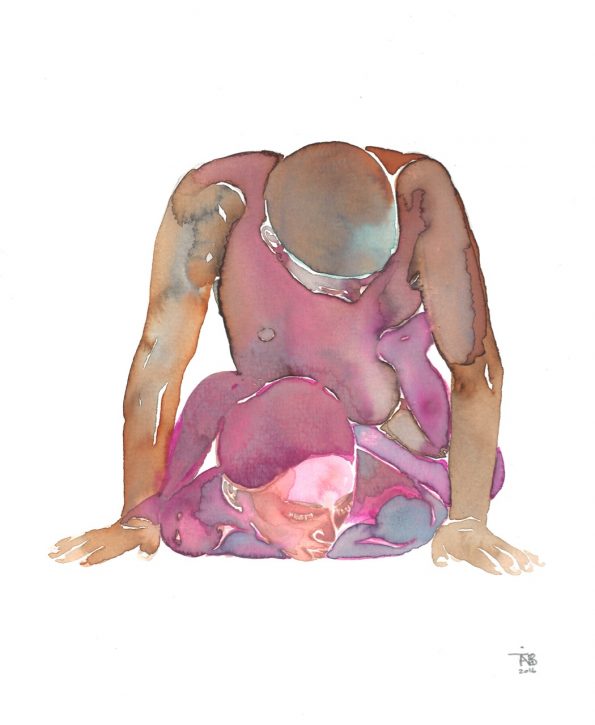 acuarelas pinturas eroticas Tina Maria Elena