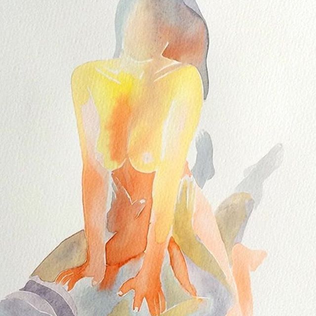 acuarelas pinturas eroticas Tina Maria Elena