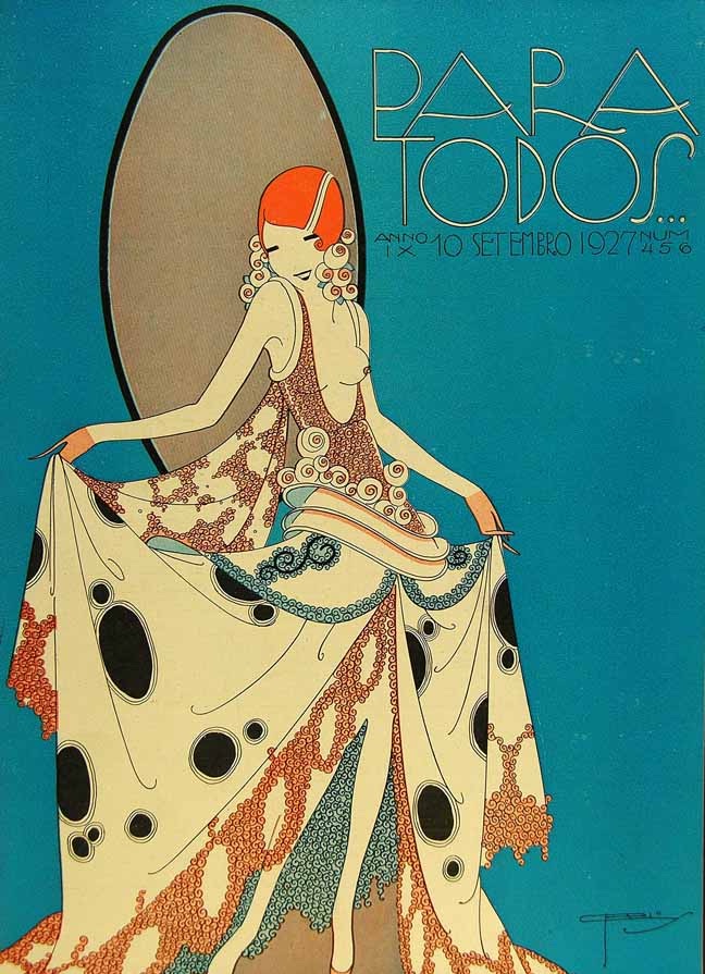 Portada de la revista Brasileña Para Todos de estilo art déco