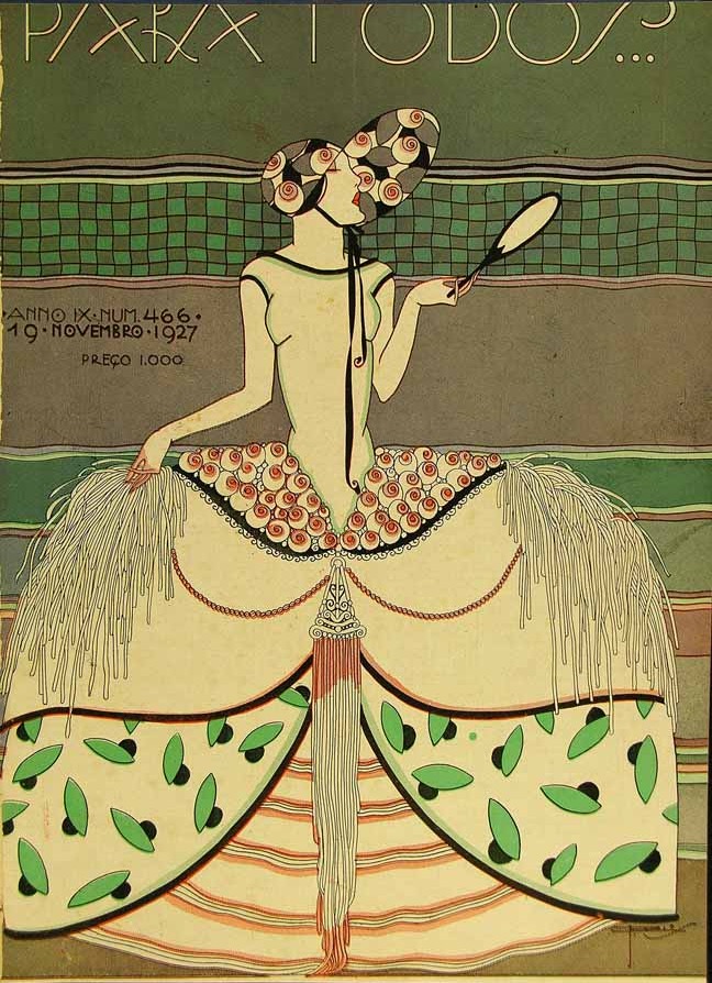 Portada de la revista Brasileña Para Todos de estilo art déco