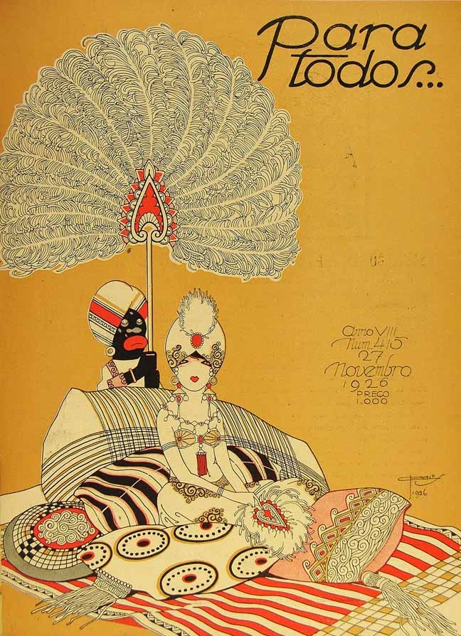 Portada de la revista Brasileña Para Todos de estilo art déco
