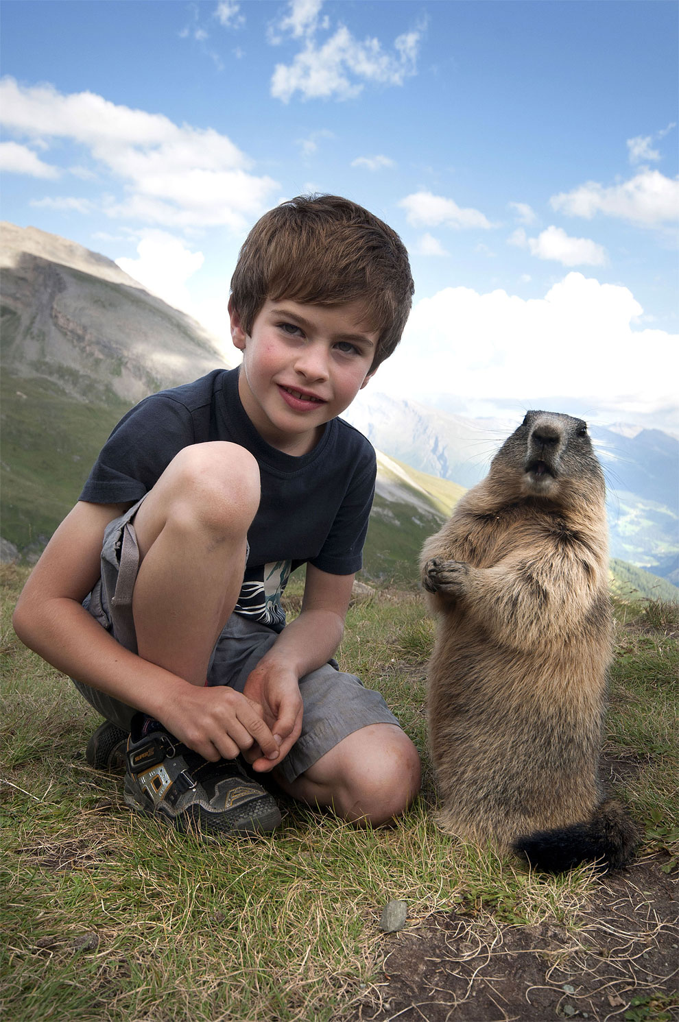 nino con marmotas 2