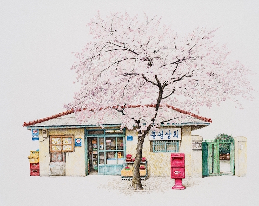 Me Kyeoung Lee dibujos tiendas corea del sur 6