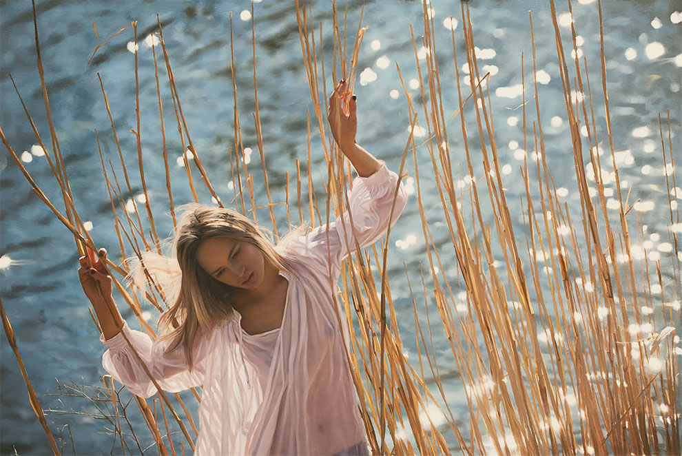 Yigal Ozeri pintura hiperrealista