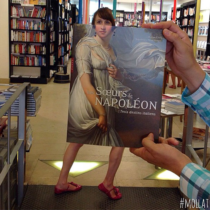 libreria montaje con libros humor 17