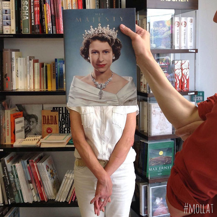 libreria montaje con libros humor 6