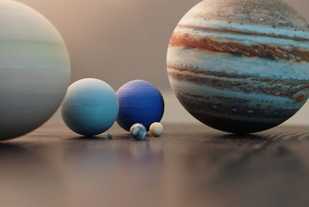 pequenos planetas impresos 3