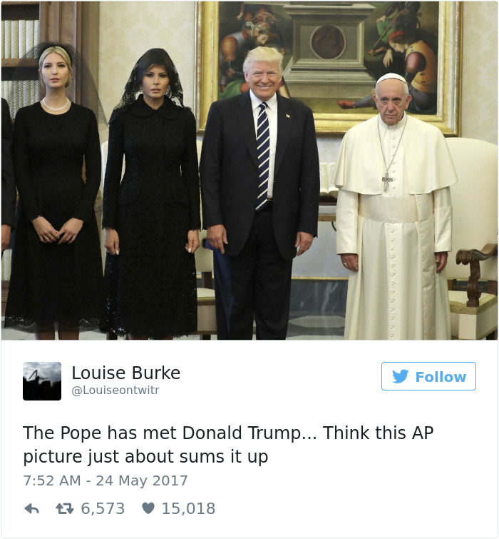 El Papa y Donald Trump