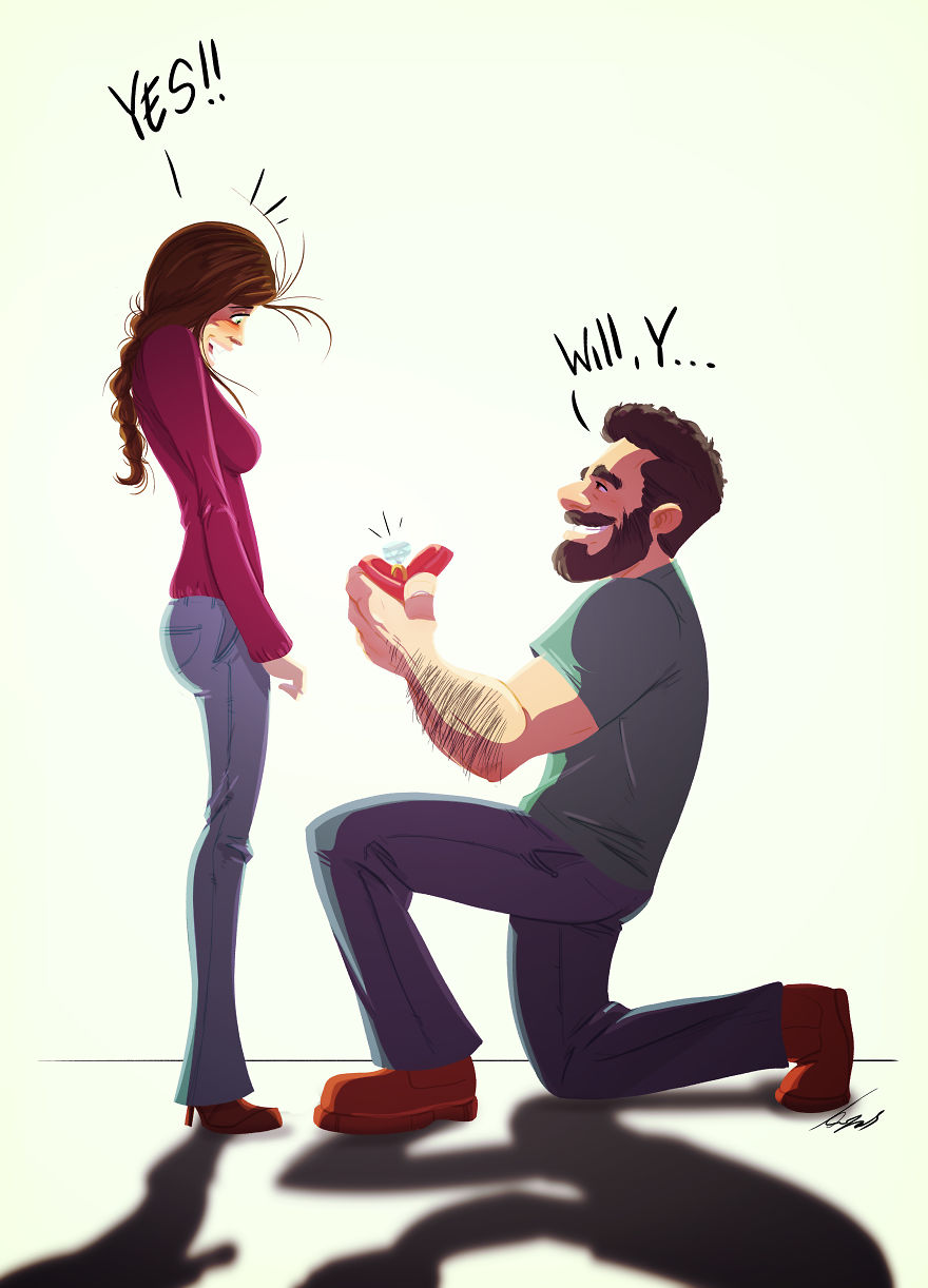 Yehuda Adi Devir simpaticas ilustraciones amor 10