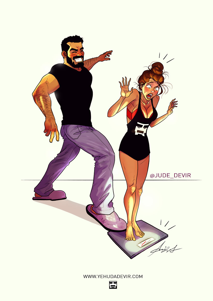 Yehuda Adi Devir simpaticas ilustraciones amor 12
