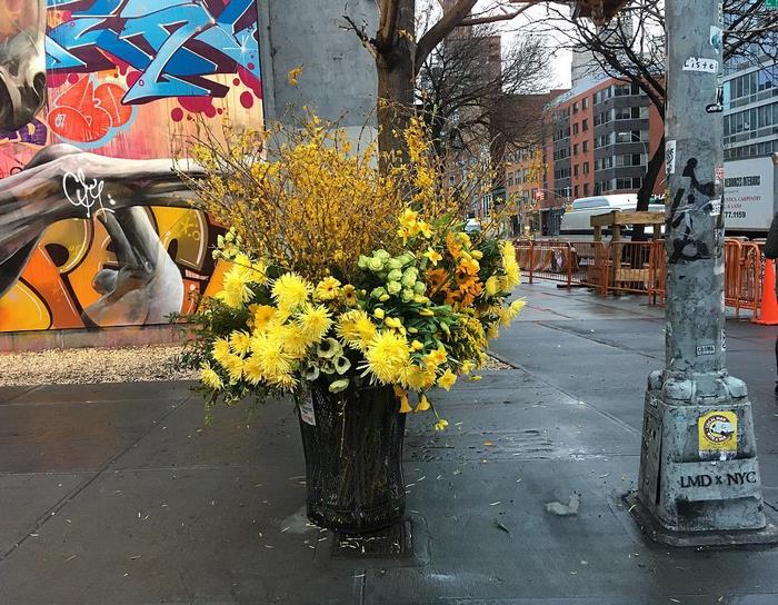 trash cans flowers new york lewis miller 5 11