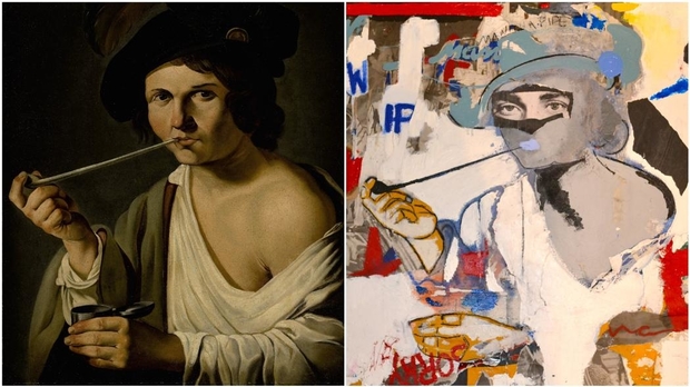 Arte urbano inspirado en obras de arte muy antiguas 2