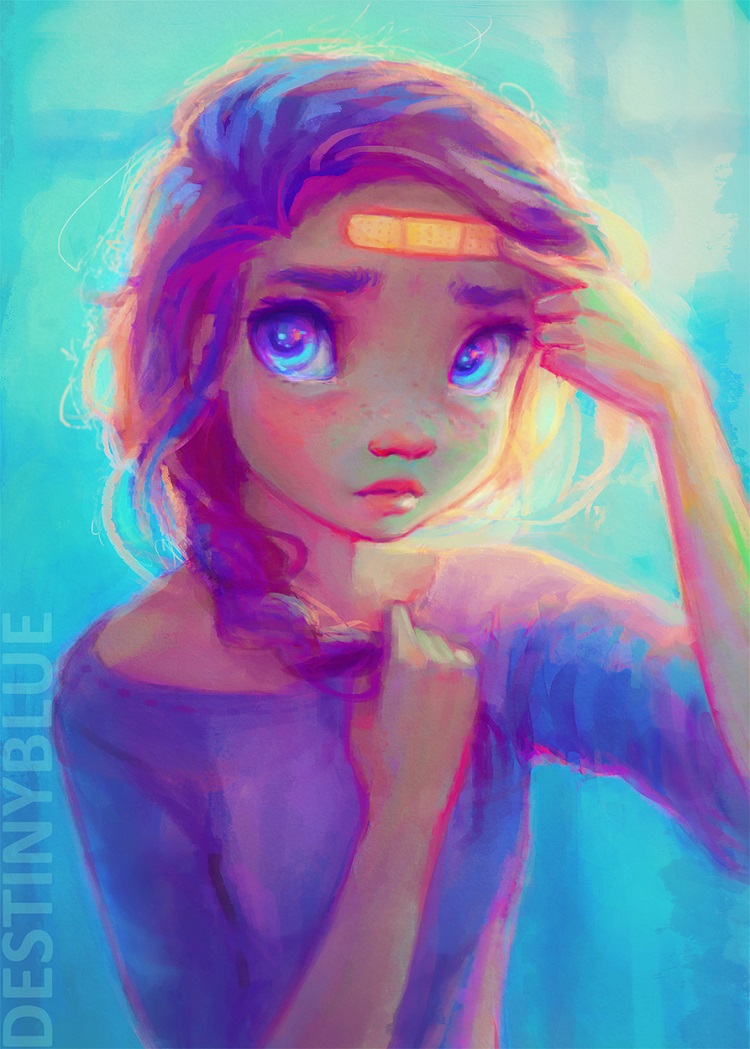 Destiny Blue depresion ilustracion 3