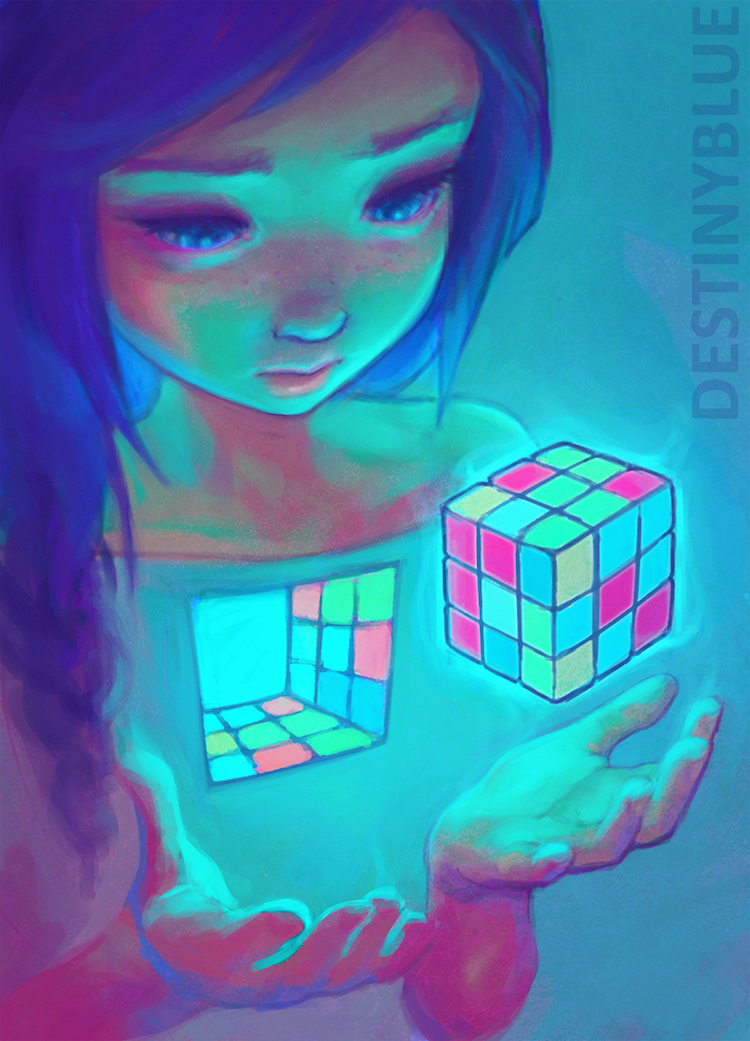 Destiny Blue depresion ilustracion 4