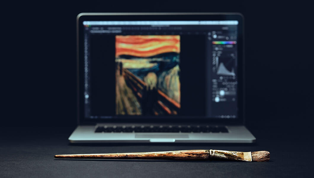 Pinceles de Edvard Munch Photoshop 2