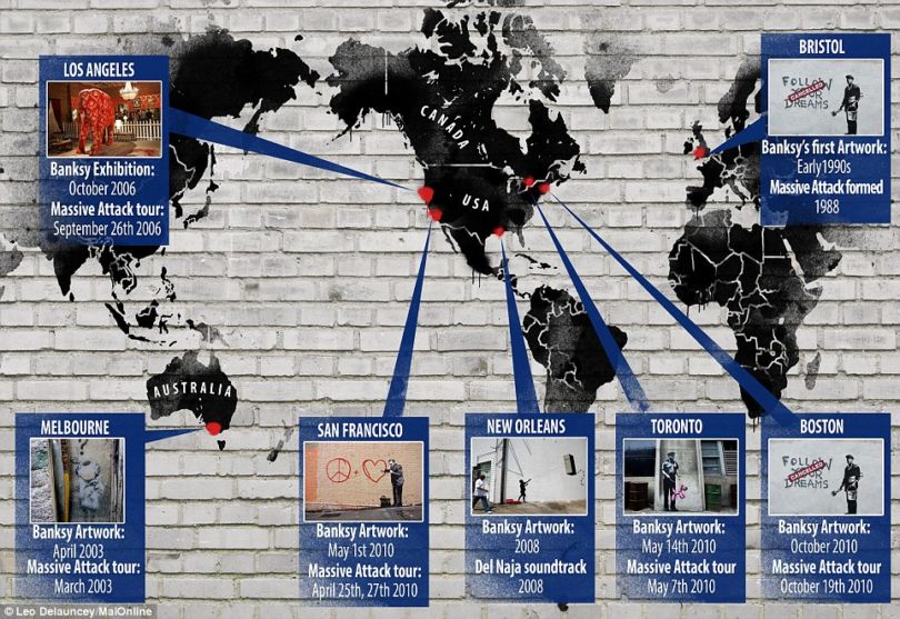 Obra de Banksy, Daily mail.