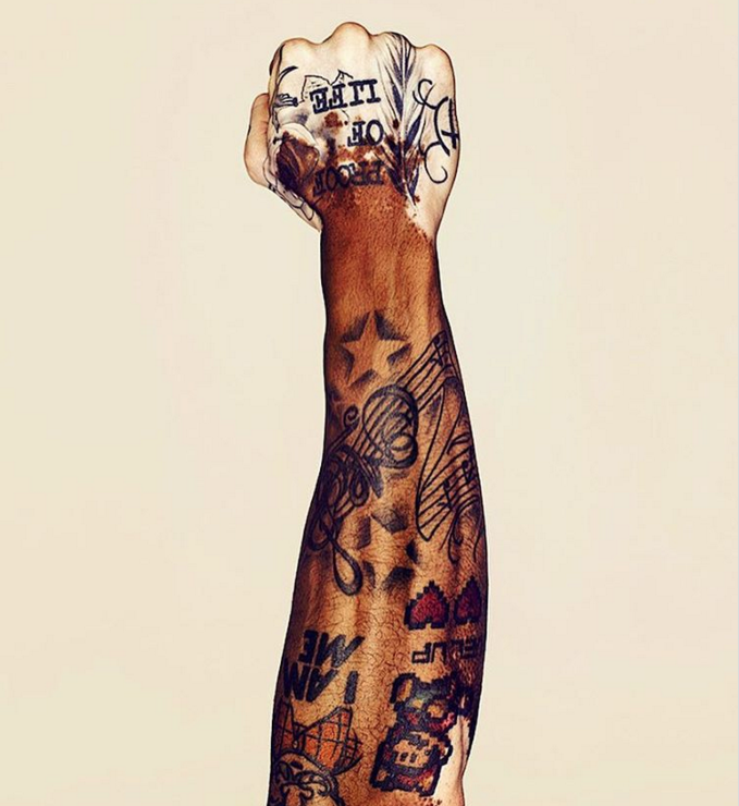 Retrato fotográfico de persona que padecen vitiligo, Brock Elbank