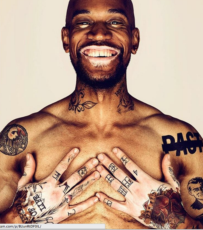 Retrato fotográfico de persona que padecen vitiligo, Brock Elbank
