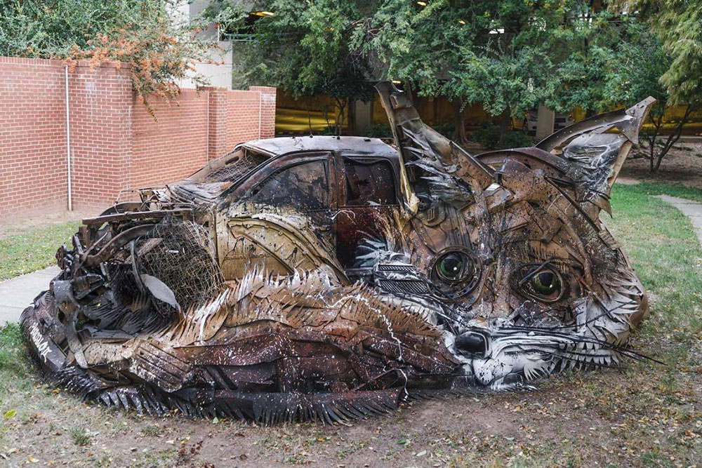 Bordalo II arte urbano reciclaje basura